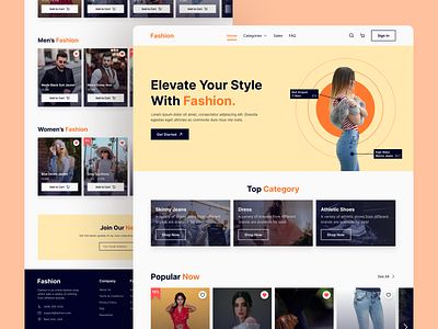 Online Fashion Shop Landing Page