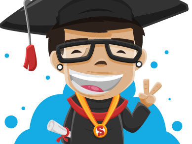 Graduation illustration situa vector