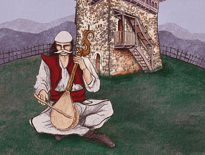 Mic Sokoli, Albanian hero albania digital painting illustration ilustration kosova mic sokoli paint shqiperia