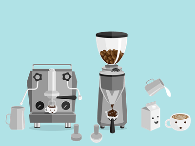 Coffee coffee coffee grinder coffee machine illustration illustrator special coffee