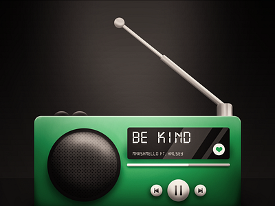Spotify Radio design digital art inktober radio