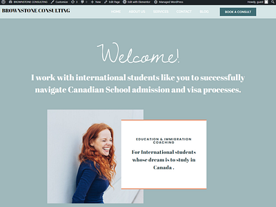 Immigration Consulting website on wordpress with elementor consulting elementor immigration website template wordpress