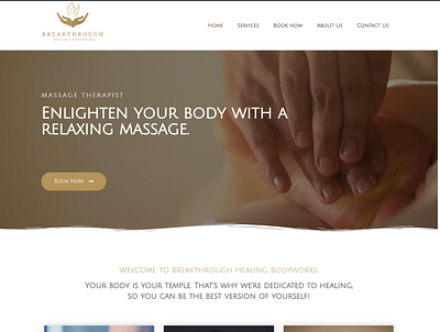 Spa and Massage center website elementor spa and massage templates wordpress