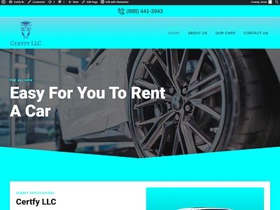 Car renting website
