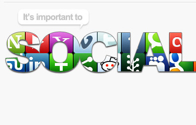 Socialize email design mosaic social tile