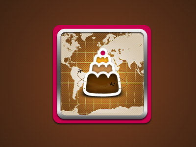 Cake 'Going' Icon cake icon travel