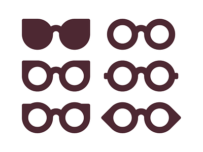 Glasses glasses icon simple vector