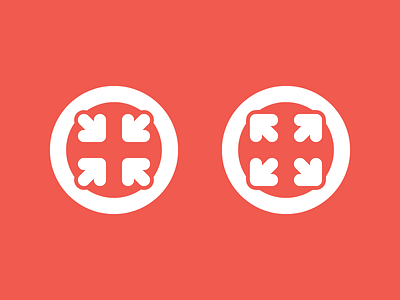 Shrink / Epand buttons expand icon interface shrink vector