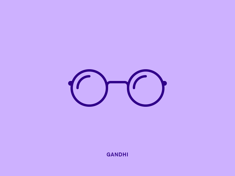 (famous) Glasses glasses icon simple vector