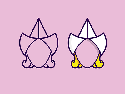Milkmaid (WIP) dutch headdress icon milkmaid shading simple vector