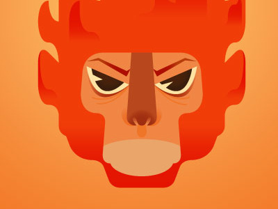 #DailyVector Fire Monkey