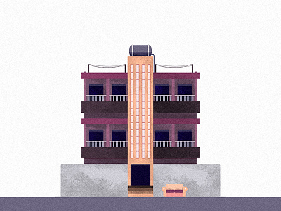 #DailyVector Apartment Building 002 architecture building daily vector home illustration ksa personal saudi arabia vector