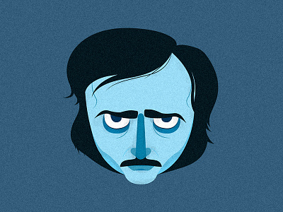 #DailyVector A Tribute to Edgar Allan Poe daily vector edgar allan poe illustration personal portrait vector
