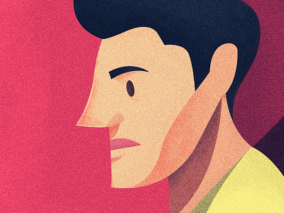 #DailyVector Side Profile face illustration people portrait