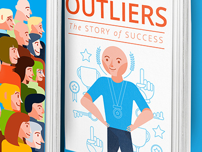 Malcolm Gladwell's Outliers Redesigned book design personal redesign