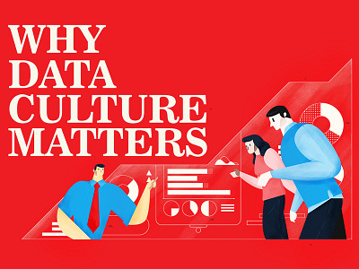 Why Data Culture Matters data illustration personal vector