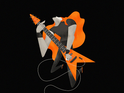 Guitarcity design illustration vector