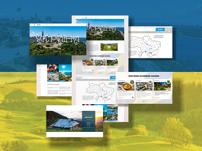 UKRAINE TRAVEL design graphic design landing page landingpage travel typography ui ukraine ukraine travel ux website