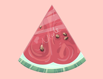 watermelon painting drawings illustration painting