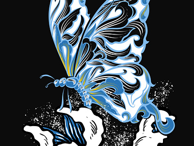 butterfly drawings illustration painting procreate