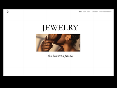 Jewelry store animation design graphic design logo motion graphics typography ui