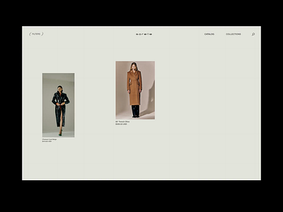 Minimal store animation clothing store design fashion graphic design motion graphics typography ui web