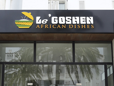 SIGNAGE DESIGN FOR Le'Goshen Restaurant branding design graphic design logo