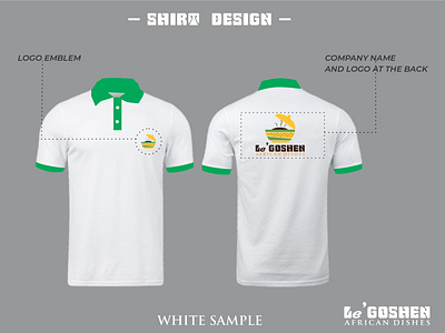 Shirt Design(Option 2) for Le'Goshen Restaurant branding design graphic design logo