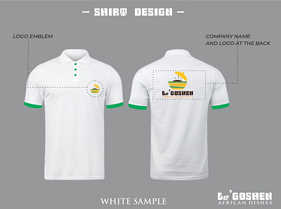 Shirt Design(Option 3) for Le'Goshen Restaurant branding design graphic design logo