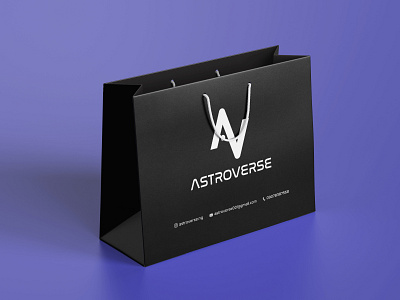 ASTROVERSE PAPER BAG DESIGN branding design graphic design logo wedding