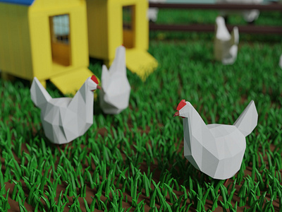 Lowpoly chicken