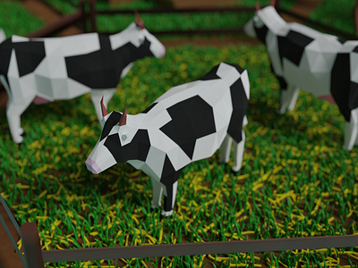 Low poly Cow