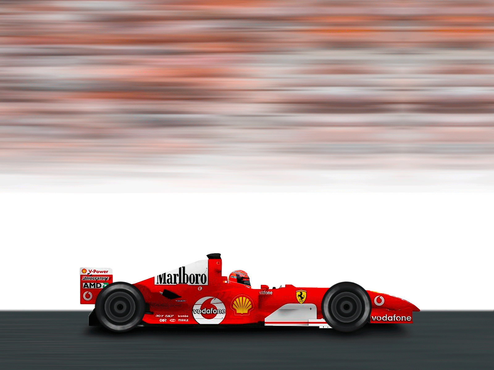 Michale Schumacher / 2004 Ferrari design f1 illustration motion graphics vector