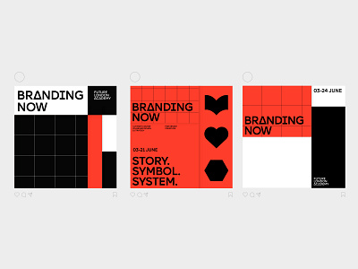 Visual Identity for Branding Now Course brand system branding design graphic design identity motion graphics poster