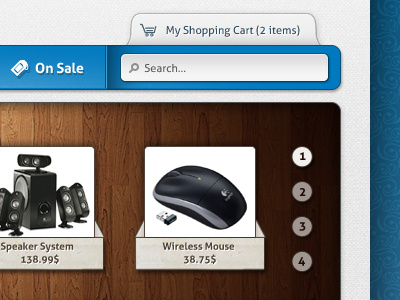 e-Commerce Design - Header ecommerce product sell shopping cart web