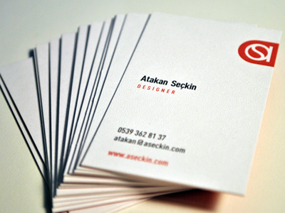 Personal Business Cards business card ink paper personal print red stationary