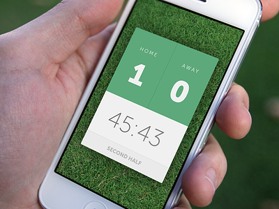 Live Score App away football home interface ios iphone live score soccer