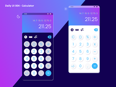 Daily UI #004 - Calculator 004 adobe xd calculator challenge daily ui graphic design mobile ui ux web design