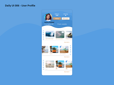 Daily UI #006 - User Profile