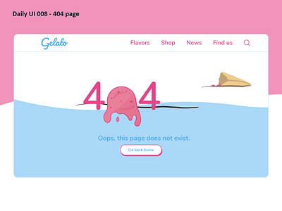 Daily UI #008 - 404 Page