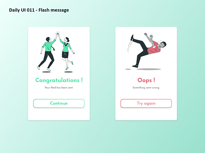 Daily UI #011 - Flash message