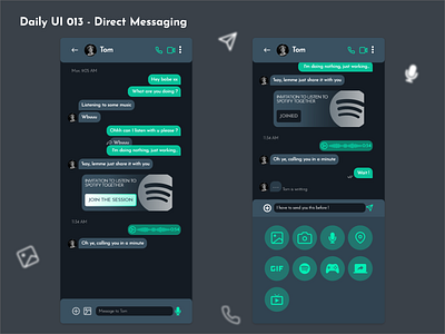 Daily UI #013 - Direct Messaging