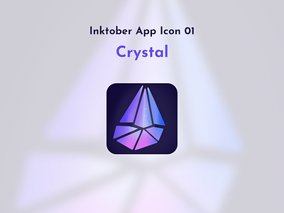 Inktober App Icon 01 - Crystal