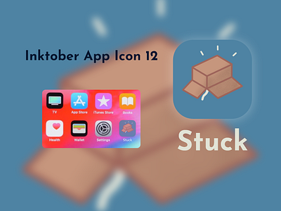 Inktober App Icon 12 - Stuck