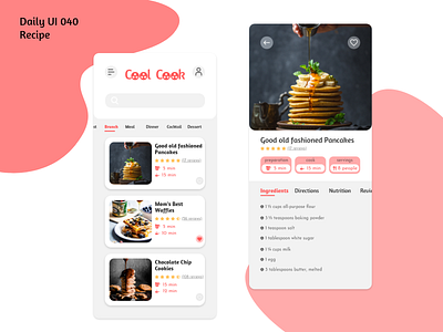 Daily UI #040 - Recipe