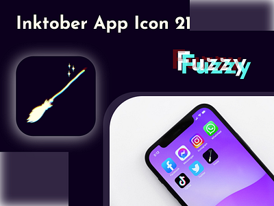 Inktober App Icon 21 - Fuzzy