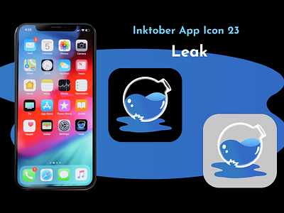Inktober App Icon 23 - Leak
