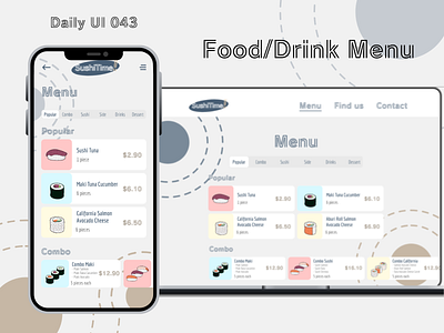 Daily UI #043 - Food/Drink Menu