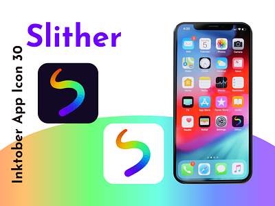 Inktober App Icon 30 - Slither