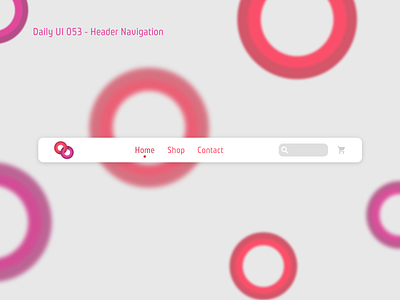 Daily UI 053 - Header Navigation